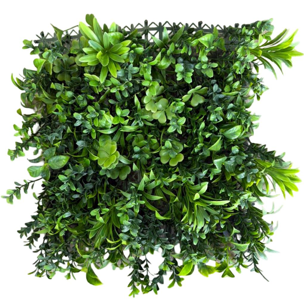 Artificial Botanical Bloom Green Wall Panel (1m x 1m) - With UV protection | HED0008